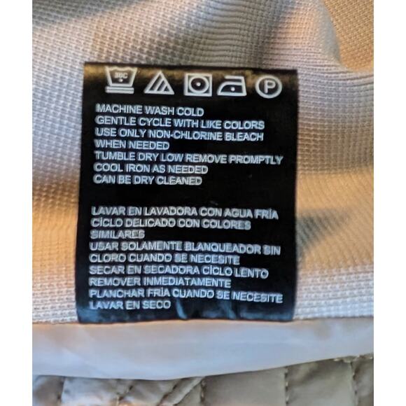 NEW Weatherproof Jacket XL Beige Quilted Zip Front Stretch Sides Lightweight - Picture 12 of 12